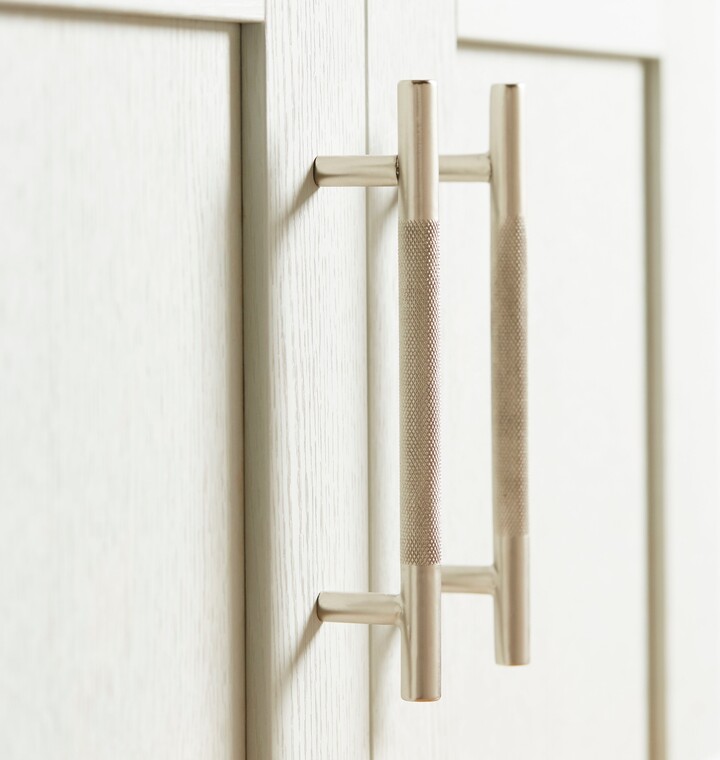Dunelm Set of 2 Medium Knurled TBar Door Handles Silver ShopStyle Decor