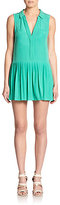 Thumbnail for your product : Joie Nila Pleated Silk Shift Dress
