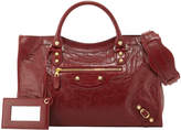 Thumbnail for your product : Balenciaga Giant 12 Golden City Lambskin Tote Bag, Red