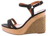 Thumbnail for your product : Lanvin Embossed Wedge Sandals