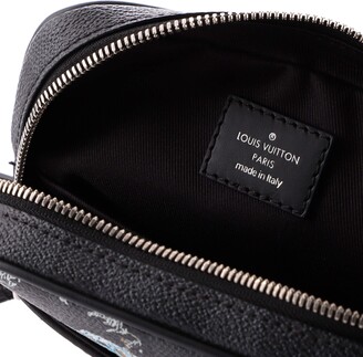 Louis Vuitton Danube Slim Bag Limited Edition Renaissance Map Damier  Graphite PM Black 1537952