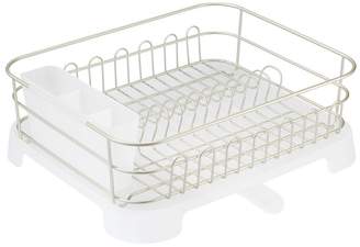 InterDesign Classico Dish Drainer with Swivel Spout for Kitchen Countertop, /Frost