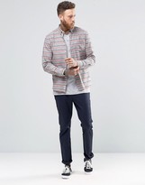 Thumbnail for your product : Penfield Hants Horizontal Stripe Shirt Button In Regular Fit Brushed Cotton