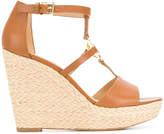 Thumbnail for your product : MICHAEL Michael Kors wedge heel logo sandals