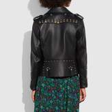 Thumbnail for your product : Coach Western Rivets Moto Jacket