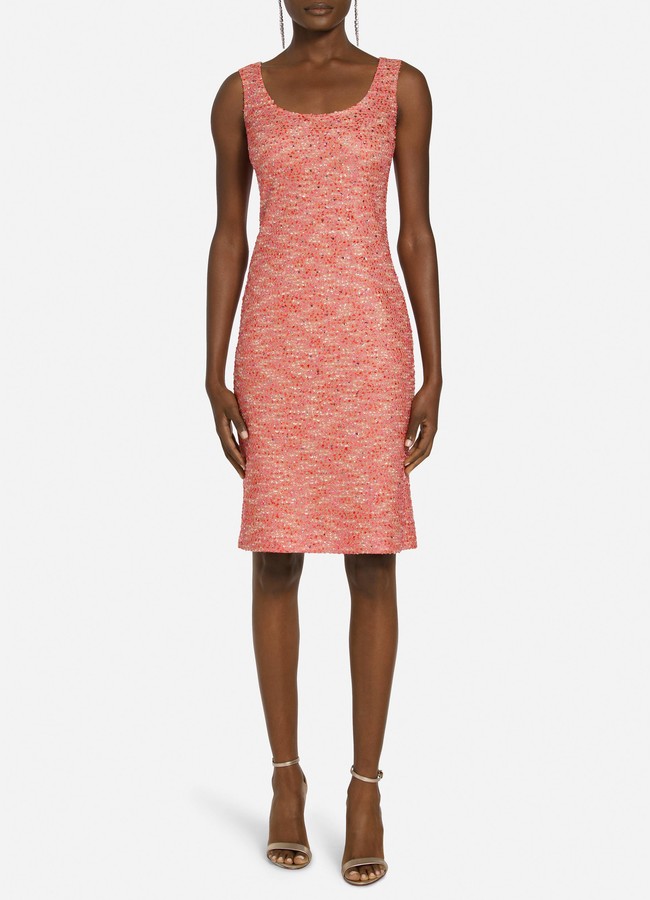 St. John Beaded Confetti Tweed Dress ShopStyle