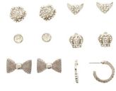 Thumbnail for your product : Charlotte Russe Regal Rhinestone Stud Earrings - 6 Pack