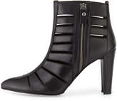 Thumbnail for your product : Stuart Weitzman Airliner Cutout Ankle Bootie, Black