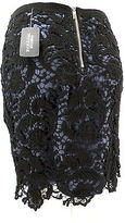 Thumbnail for your product : Forever 21 NWT Black Lace Mini Skirt Blue Satin Lining Sizes S M L