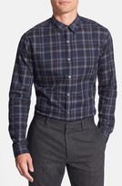 Thumbnail for your product : Theory 'Zack' Slim Fit Plaid Sport Shirt