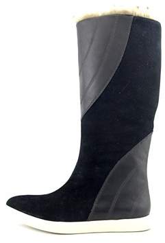 Naya Womens Yuma Faux Fur Pointed Toe Mid-calf Fashion Boots