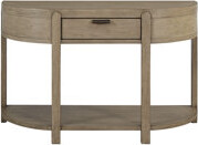 Toffee Curved Console Table With 1 Drawer | Gift Idea