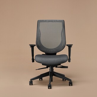 Ergonofis Youtoo Ergonomic Chair Black Frame Mariana Grey Fabric