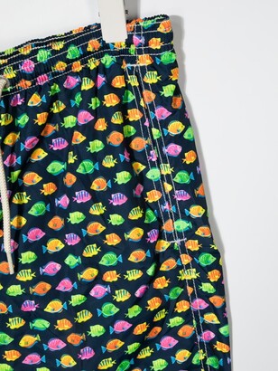 Mc2 Saint Barth Kids TEEN fish-print swim shorts