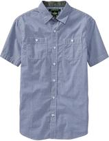 Thumbnail for your product : Old Navy Men's Slim-Fit Printed Short-Sleeved Shirts