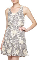 Thumbnail for your product : Joie Ori D Leopard-Print Flounce Dress, Steel