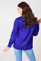 Thumbnail for your product : NA-KD Front Pocket Short Jacket Blue