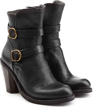 Fiorentini+Baker Leather Double Strap Ankle Boots