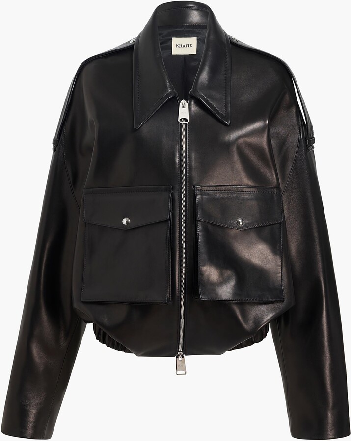 Owey Jacket in Black Leather