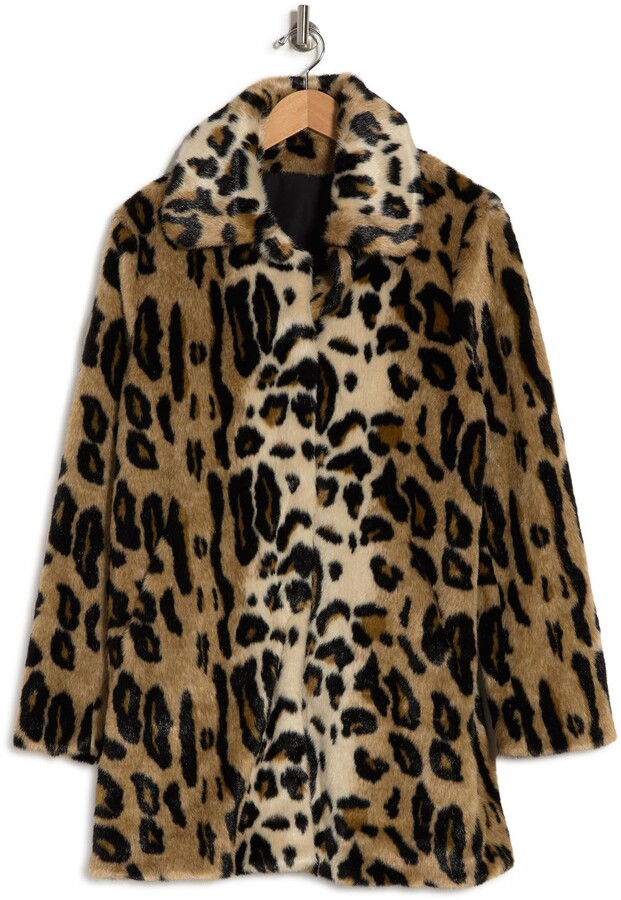 leopard fur collar