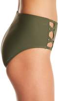 Thumbnail for your product : Juicy Couture Cross Strap Solid High Waist Bikini