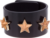 Thumbnail for your product : Givenchy Black Leather & Wood Cuff