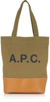 Thumbnail for your product : A.P.C. Axel Light Khaki Canvas Tote Bag