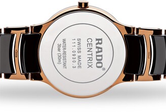 Rado Centrix Diamond Ceramic Bracelet Watch, 28mm