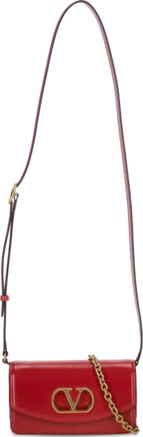 Valentino Garavani Vain Small Leather Clutch