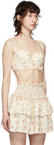 Thumbnail for your product : Wandering White & Pink Floral Bustier