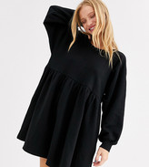 Thumbnail for your product : Monki mini smock dress in black