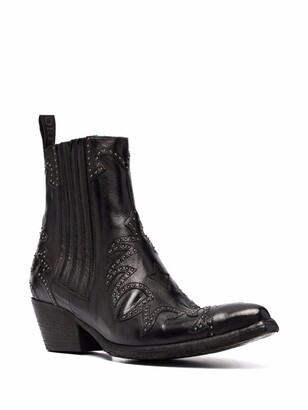Sartore Western ankle leather boots