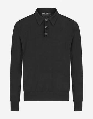 Dolce & Gabbana Cashmere Polo-Style Sweater