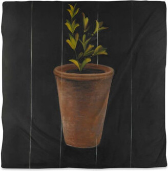 Begin Edition International Inc. Brown Floral Botanical Duvet Cover | Plant of Marjolaine Decor