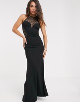Thumbnail for your product : TFNC high neck lace maxi dress