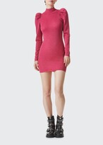Thumbnail for your product : Alice + Olivia Issa Turtleneck Puff-Sleeve Dress