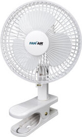 FanFair 6 In. Clip On Fan In White