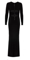 Thumbnail for your product : Alice + Olivia Long Sleeve Maxi Dress With Leather