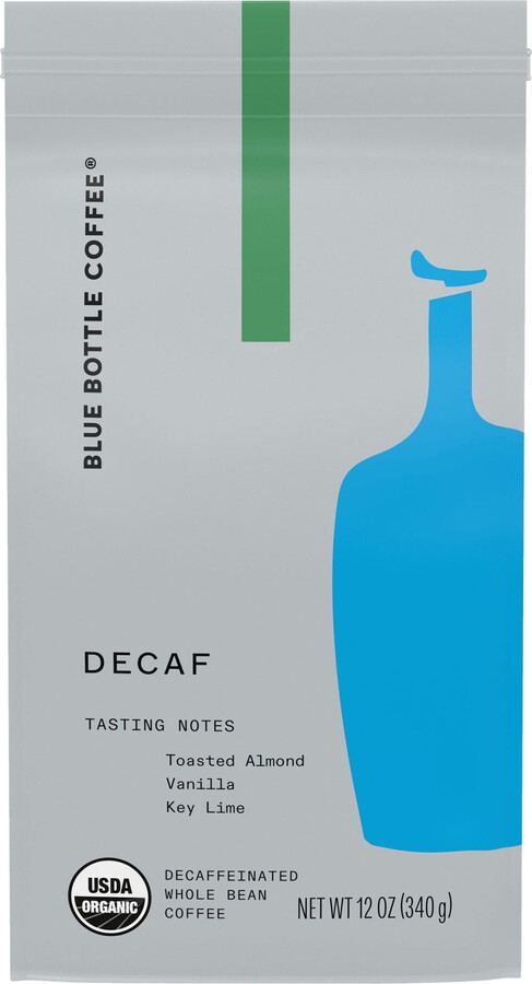 Blue Bottle Coffee, Decaf, Organic Gourmet, Medium Roast, Whole Bean, 12 oz