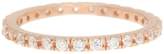 Thumbnail for your product : ADORNIA 14K Rose Gold Plated Swarovski Crystal Accented Eternity Band - Size 5
