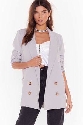 BEIGE Nasty GalNasty Gal Womens Think It Oversized Double Breasted Blazer 4, BEIGE Nasty GalNasty Gal Womens Think It Oversized Double Breasted Blazer 4,