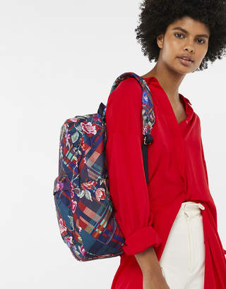 Accessorize Orson Floral Check Dome Backpack