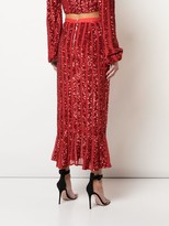 Thumbnail for your product : Saloni Aidan sequinned skirt