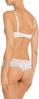 Thumbnail for your product : Mimi Holliday True Love low-rise silk-trimmed lace thong
