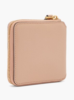 Valentino Garavani Rockstud Ziparound Grained-leather Wallet - Light Pink