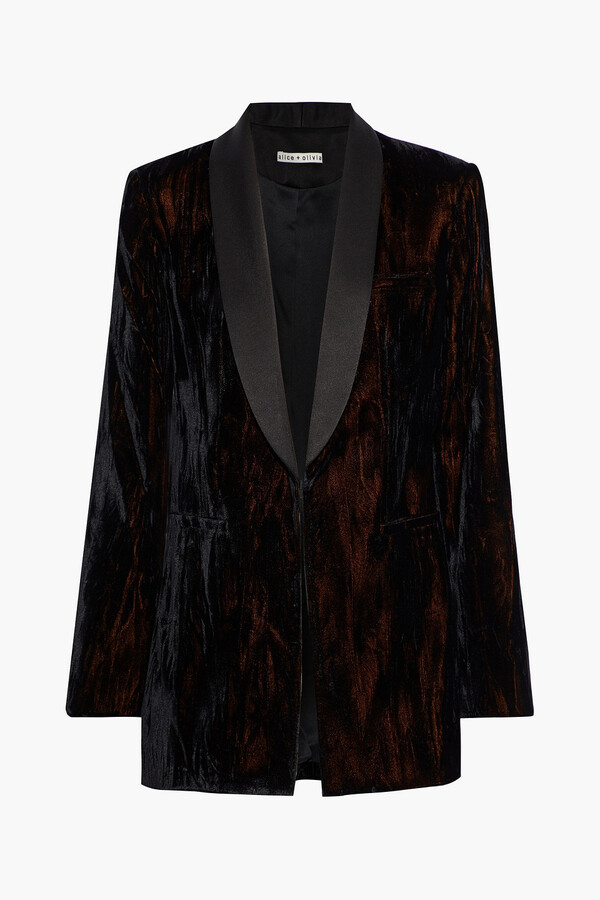 crushed velvet jacket