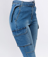 cargo blue jeans womens