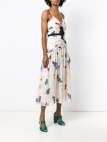 Thumbnail for your product : Self-Portrait Graphic Floral Print Midi Dress