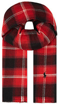 Thumbnail for your product : Ralph Lauren Checked cotton scarf