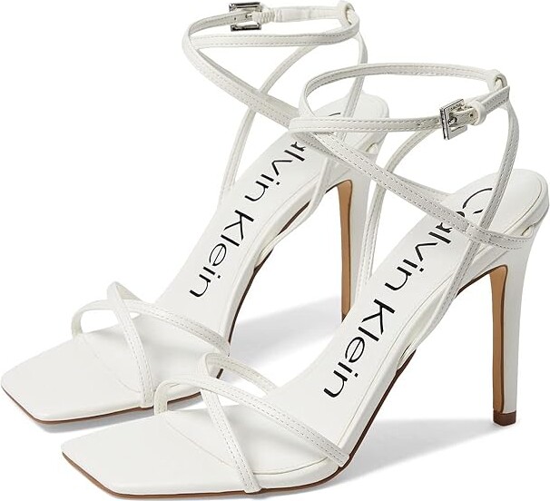 Calvin Klein Women's White Sandals on Sale | ShopStyle